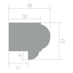 Плинтус напольный Ultrawood Trim 003 Финишный молдинг — изображение 2