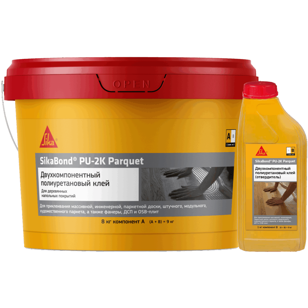 Sika Bond PU-2K Parquet Клей Sika Bond-PU 2K — изображение 1