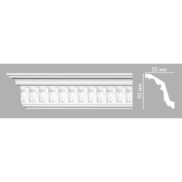 Потолочный плинтус Decomaster 95028/54