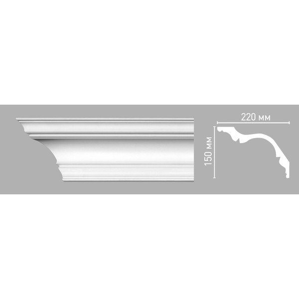 Потолочный плинтус Decomaster 96276/10