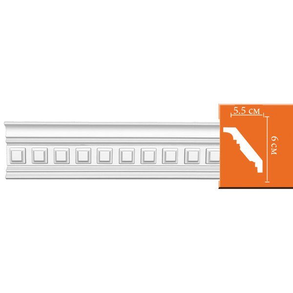Потолочный плинтус с орнаментом Decomaster 95126