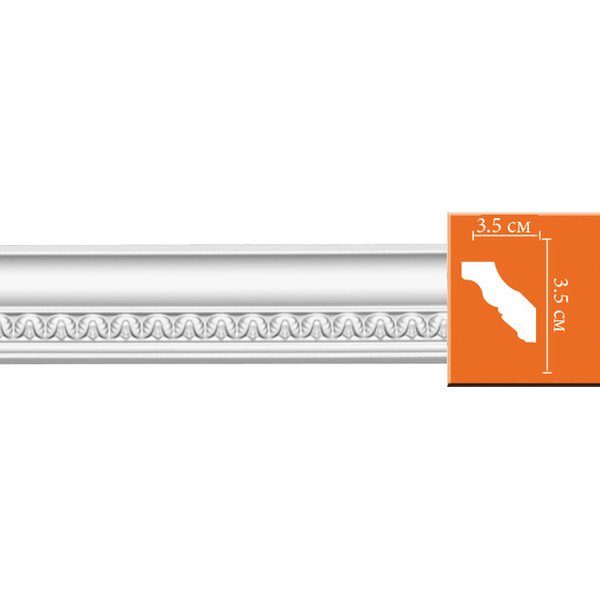Потолочный плинтус с орнаментом Decomaster 95348