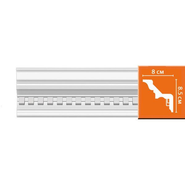 Потолочный плинтус с орнаментом Decomaster 95002
