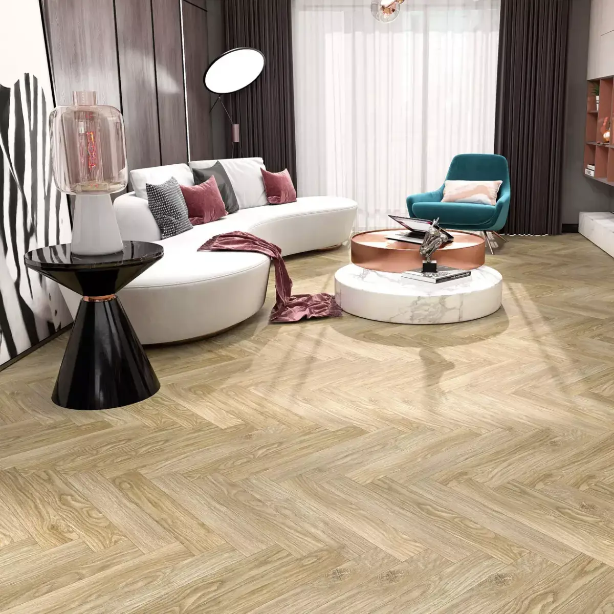Ламинат Skalla Wood Herringbone HR1021 Дуб Винье (Oak Vigne) — изображение 2