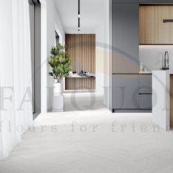 Кварц-винил The Floor Herringbone D2935 White HB — изображение 3