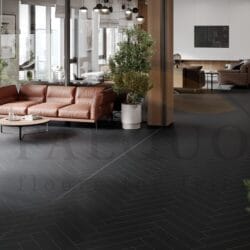 Кварц-винил The Floor Herringbone U190 Black HB — изображение 3