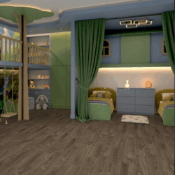ПВХ плитка Damy Floor Family 0036-3-LVT Орех Американский — изображение 3