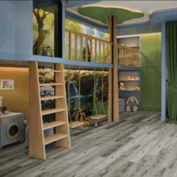 Кварц-винил Damy Floor Family TCM369-28 Дуб Рустикальный Cерый — изображение 4