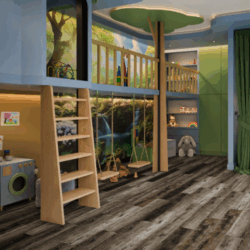 ПВХ плитка Damy Floor Family TCM369-7-LVT Дуб Рустикальный Черный — изображение 3