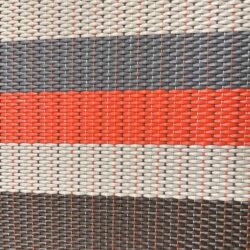 Плетёные виниловые полы Hoffmann Stripes 026 Коралл и крем